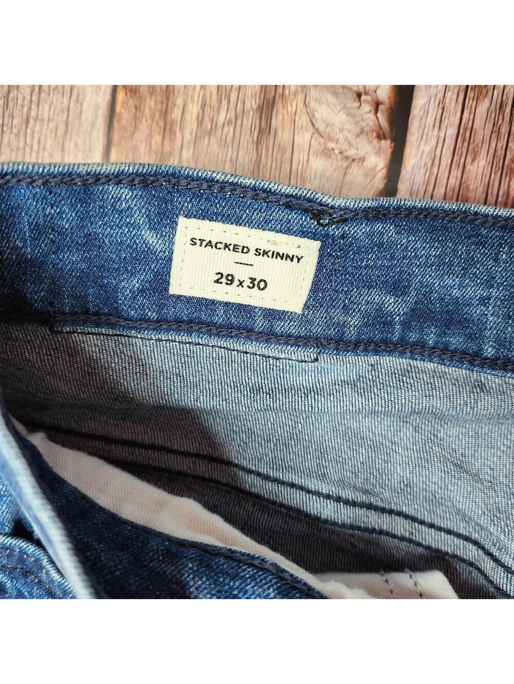 PacSun Stacked Skinny Jeans | Distressed Denim | 29x30 - Picture 6 of 9